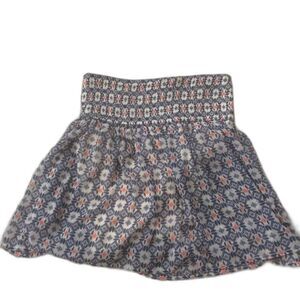 Trendy Printed Ruffle Skirt